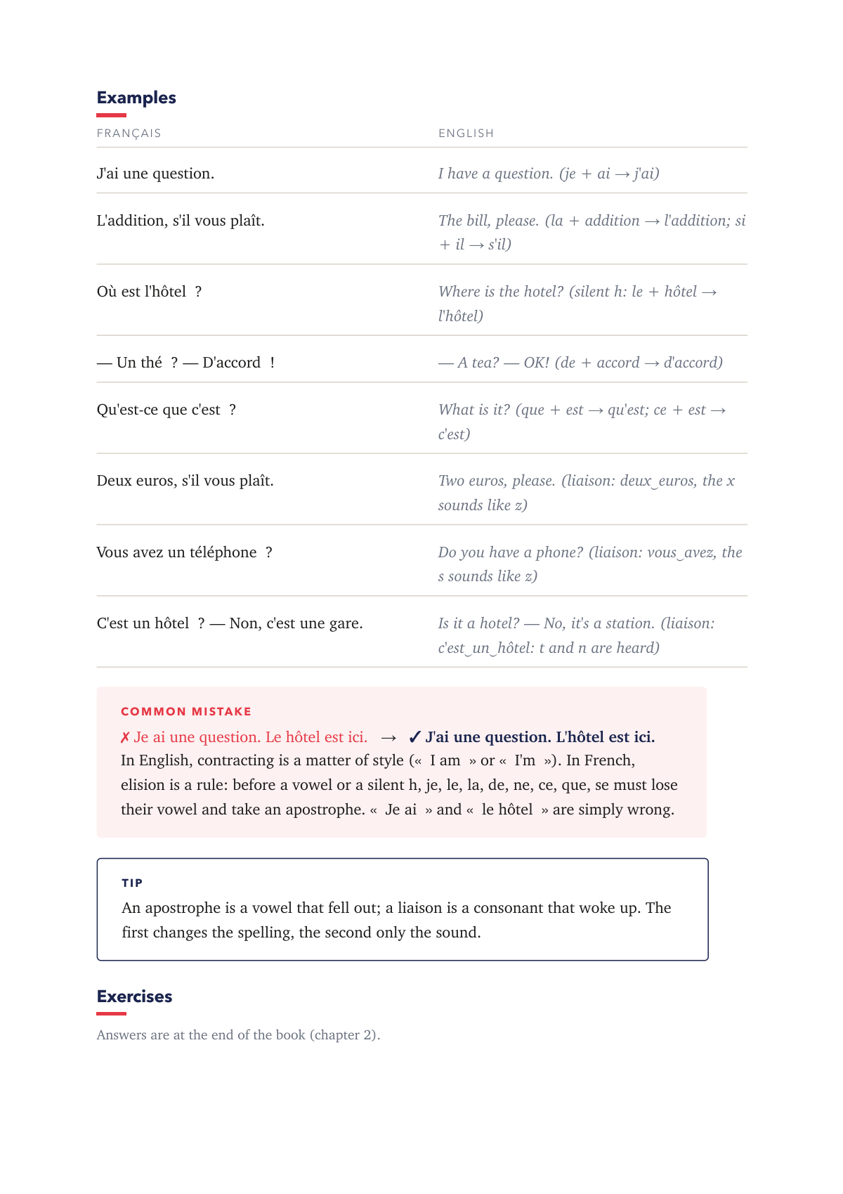 Sample page 3 of 24 French Grammar Points That Actually Come Up in Conversation
