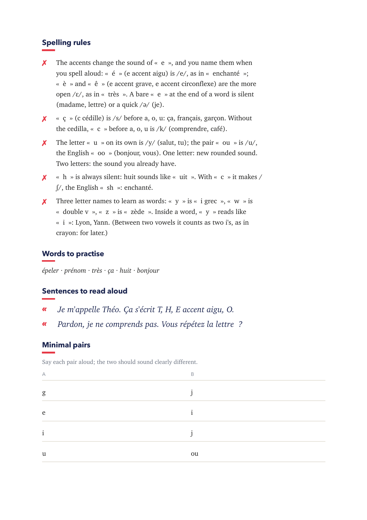 Sample page 2 of French Pronunciation: 11 Sounds That Change Everything